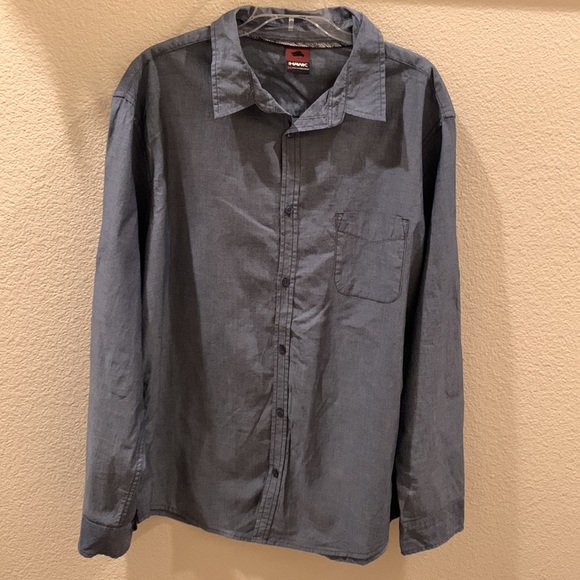 Tony Hawk Other - Men’s Tony Hawk Blue Denim Colored Long Sleeve Button Down Shirt
